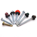 Zinc Plated Slotted Hex Head Self Drilling Screw